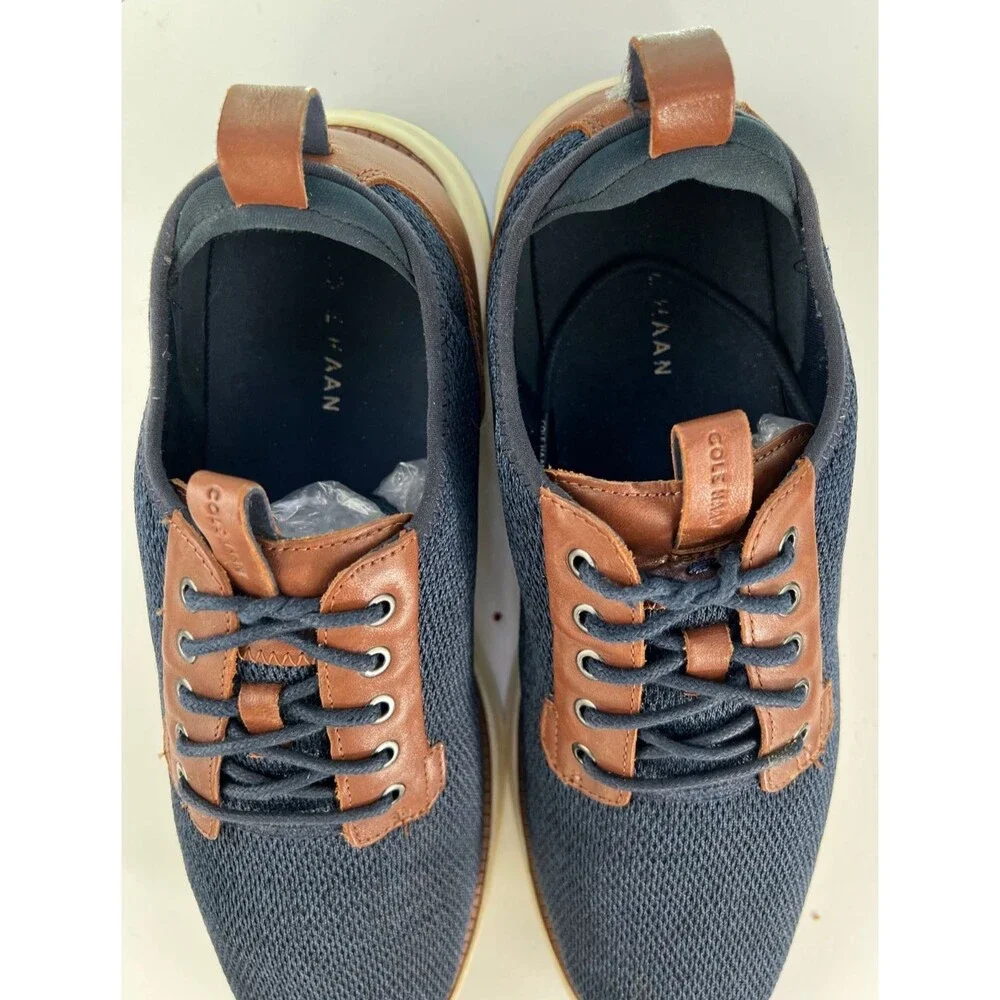 Cole Haan Grand Atlantic Men's Knit Oxfords Casual Shoes Size 12 M Blue C38502